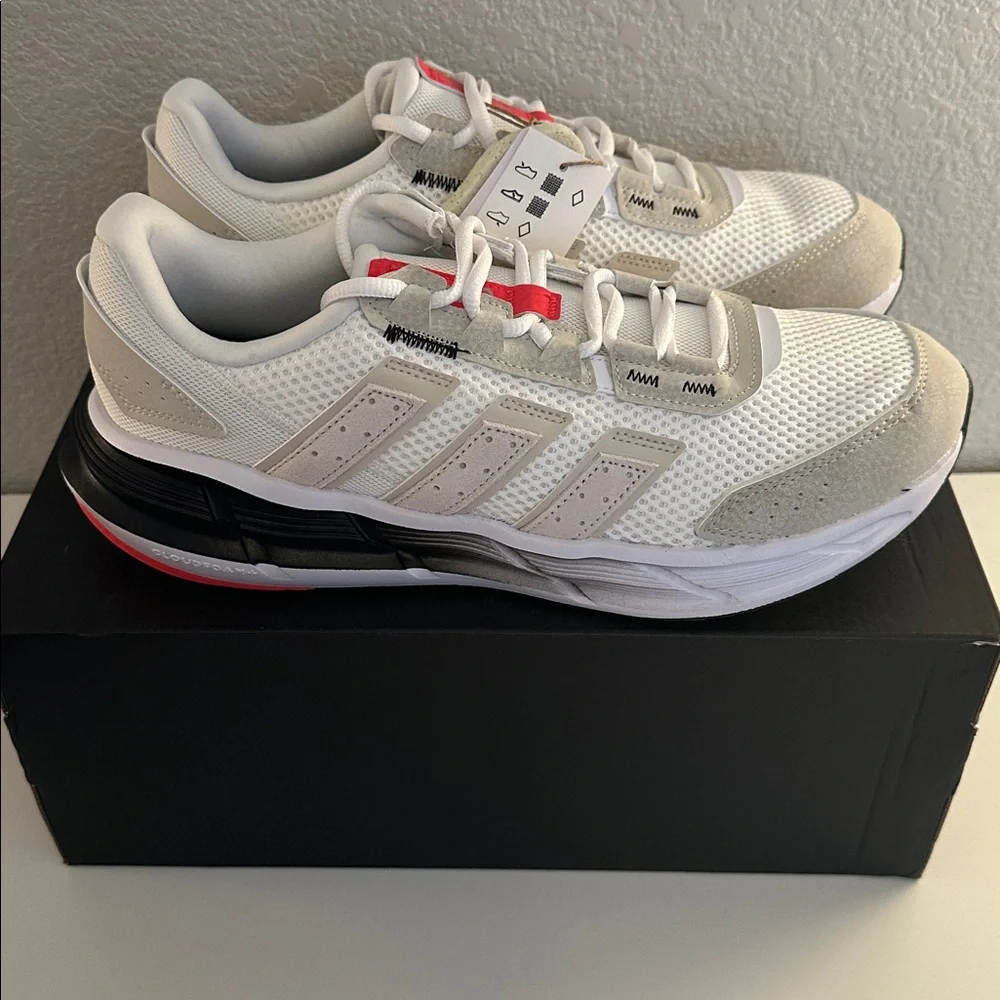 Adidas Astrastar White Black Orange JQ4479‎ Men's Sneakers Size 9.5 New in Box!